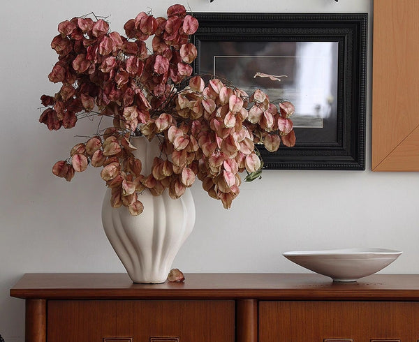 Unique Handmade Modern Flower Vase, Large Porcelain Vases for Modern Home Decor, Centerpiece Ceramic Bouquet Vases, Contemporary Vases on Dining Table-Paintingforhome