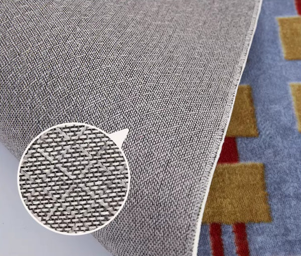 Mid Century Modern Rugs for Living Room, Vintage Area Rugs for Bedroom, Large Contemporary Area Rugs for Dining Room-Paintingforhome