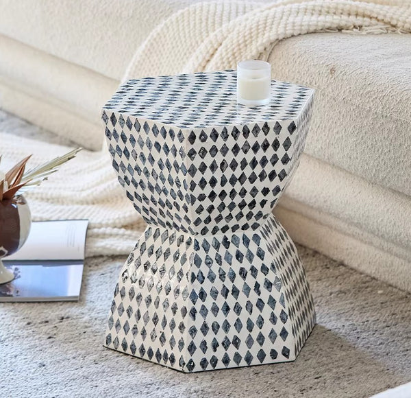Small End Table, Modern Side Table, Bedside Small Side Table, Contemporary Bedside Table, Shell Small Sofa Side Table, Portable Casual Side Table, Creative Coffee Table, Contemporary Side Table-Paintingforhome