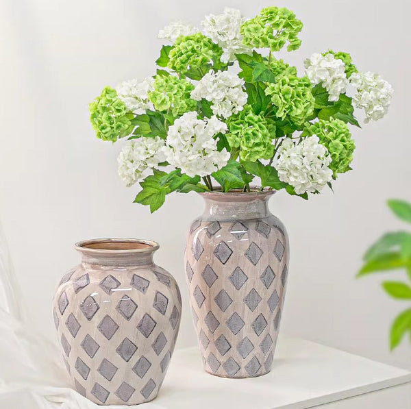 Unique Porcelain Flower Vases, Flower Vases on Table, Contemporary Vases for Modern Home Decor, Ceramic Bouquet Vases, Dining Table Centerpiece-Paintingforhome