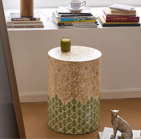 Creative Coffee Table, Contemporary Side Table, Small End Table, Portable Casual Side Table, Shell Small Sofa Side Table, Modern Side Table, Contemporary Bedside Table, Bedside Small Side Table-Paintingforhome
