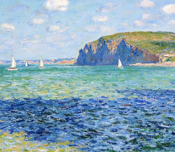 Hand Painted Canvas Art, A Bay Caressed by the Breeze, Landscape Wall Art Paintings, Original Oil Paintings, Small Landscape Paintings, On Canvas Small Paintings-Paintingforhome