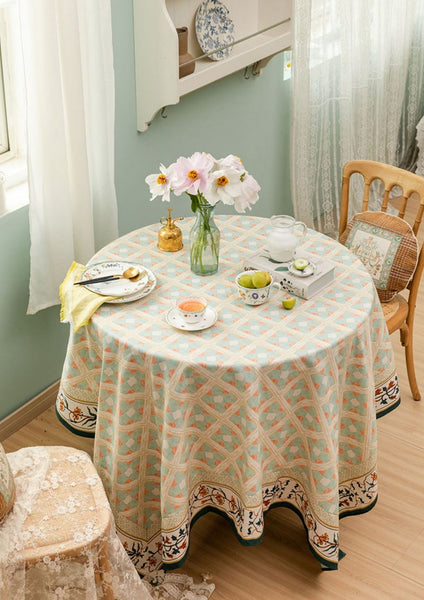 Rectangle Tablecloth for Dining Room Table, British Mid Century Fiberflax Tablecloth, Square Tablecloth for Coffee Table, Farmhouse Table Cloth, Wedding Tablecloth, Waterproof Tablecloth-Paintingforhome