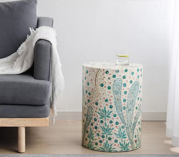Unique Small End Table, Portable Casual Side Table, Creative Coffee Table, Contemporary Small Sofa Side Table, Shell Small Side Table-Paintingforhome