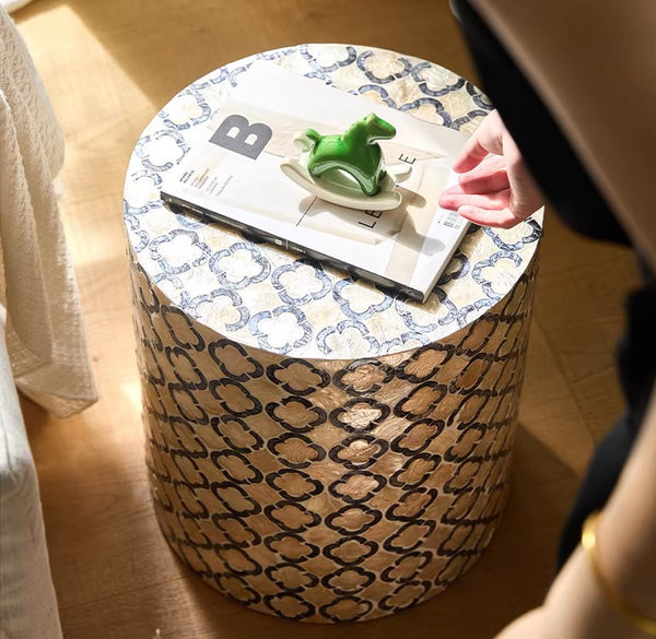 Contemporary Bedside Table, Bedside Small Side Table, Creative Coffee Table, Contemporary Side Table, Modern Side Table, Small End Table, Portable Casual Side Table, Shell Small Sofa Side Table-Paintingforhome