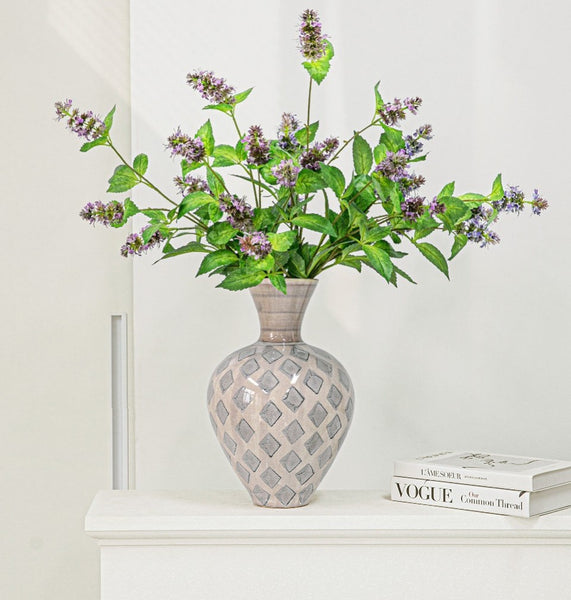 Unique Porcelain Flower Vases, Flower Vases on Table, Contemporary Vases for Modern Home Decor, Ceramic Bouquet Vases, Dining Table Centerpiece-Paintingforhome