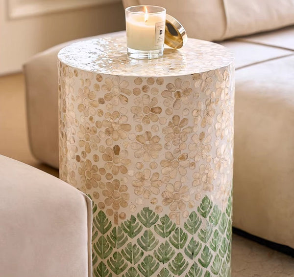 Creative Coffee Table, Contemporary Side Table, Small End Table, Portable Casual Side Table, Shell Small Sofa Side Table, Modern Side Table, Contemporary Bedside Table, Bedside Small Side Table-Paintingforhome