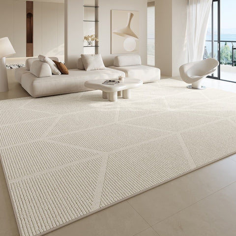 Large Geometric Floor Carpets, Abstract Modern Area Rugs under Dining Room Table, Modern Living Room Area Rugs, Bedroom Modern Rugs-Paintingforhome