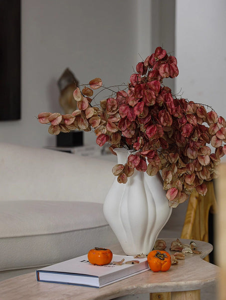 Unique Handmade Modern Flower Vase, Large Porcelain Vases for Modern Home Decor, Centerpiece Ceramic Bouquet Vases, Contemporary Vases on Dining Table-Paintingforhome