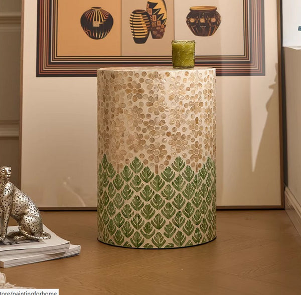 Creative Coffee Table, Contemporary Side Table, Small End Table, Portable Casual Side Table, Shell Small Sofa Side Table, Modern Side Table, Contemporary Bedside Table, Bedside Small Side Table-Paintingforhome
