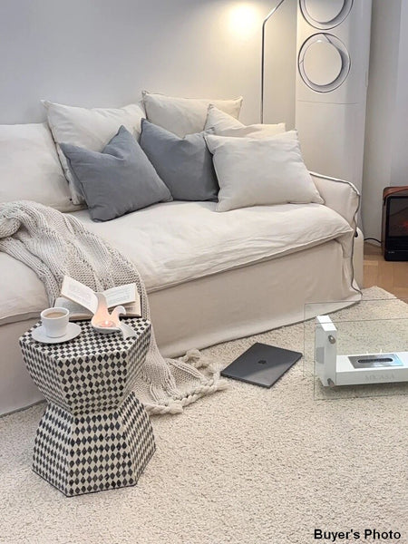 Small End Table, Modern Side Table, Bedside Small Side Table, Contemporary Bedside Table, Shell Small Sofa Side Table, Portable Casual Side Table, Creative Coffee Table, Contemporary Side Table-Paintingforhome