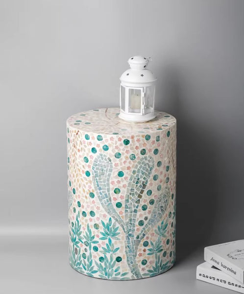 Unique Small End Table, Portable Casual Side Table, Creative Coffee Table, Contemporary Small Sofa Side Table, Shell Small Side Table-Paintingforhome