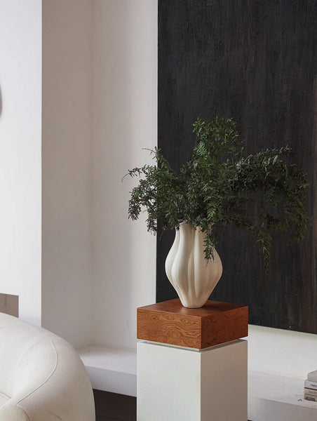 Unique Handmade Modern Flower Vase, Large Porcelain Vases for Modern Home Decor, Centerpiece Ceramic Bouquet Vases, Contemporary Vases on Dining Table-Paintingforhome