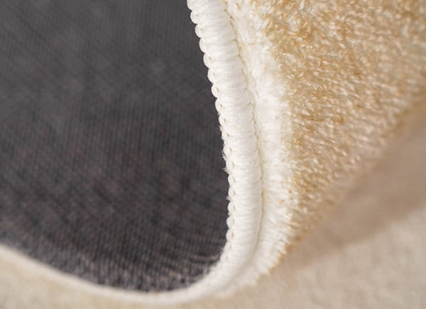 Modern Runner Rugs Next to Bed, Round Area Rug for Dining Room, Coffee Table Rugs, Contemporary Area Rugs for Bedroom, Circular Modern Area Rugs-Paintingforhome