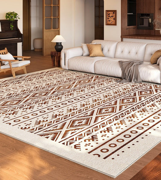 Contemporary Modern Rugs, Modern Rugs for Living Room, Modern Rugs for Dining Room, Boho Style Carpets Next to Bed