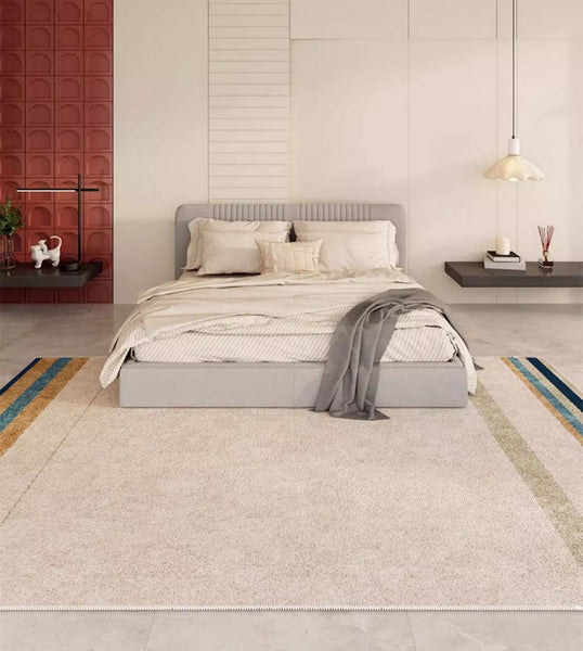 Modern Rugs under Dining Room Table, Abstract Area Rugs for Living Room, Modern Carpets for Kitchen, Geometric Contemporary Modern Rugs Next to Bed-Paintingforhome