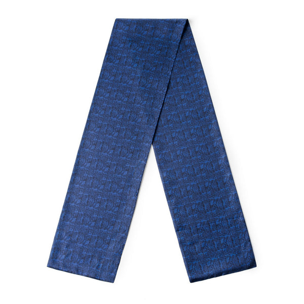 Luxury Blue Silk Neck Scarf, Silk Scarf For Suit, Formal Wear Silk Scarf, Silk Ascot For Men, British Style Long Scarf, Business Silk Scarf Men, Mens Spring Autumn Scarf, Lightweight Silk Scarf Men-Paintingforhome
