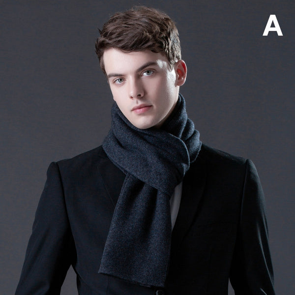 Men's Winter Scarf, Thick Wool Scarf for Men, Formal Men Scarf Styles, Business Wool Scarf for Gentleman, Modern Casual Scarf Men, Men's Wool Scarf Winter
