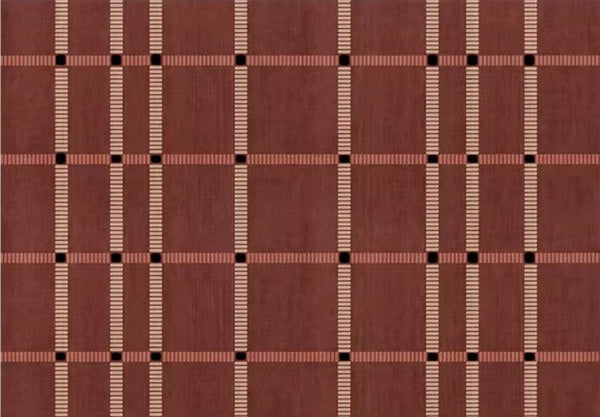 Contemporary Modern Carpets Next to Bed, Abstract Red Rugs for Living Room, Mid Century Area Rugs, Red Modern Rugs under Dining Room Table-Paintingforhome