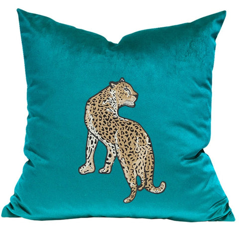 Decorative Pillows for Living Room, Modern Sofa Pillows, Cheetah Decorative Throw Pillows, Contemporary Throw Pillows-Paintingforhome