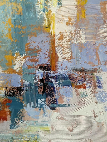 Acrylic Abstract Painting Behind Sofa, Acrylic Painting for Sale, Large Painting on Canvas, Living Room Wall Art Paintings, Buy Paintings Online-Paintingforhome