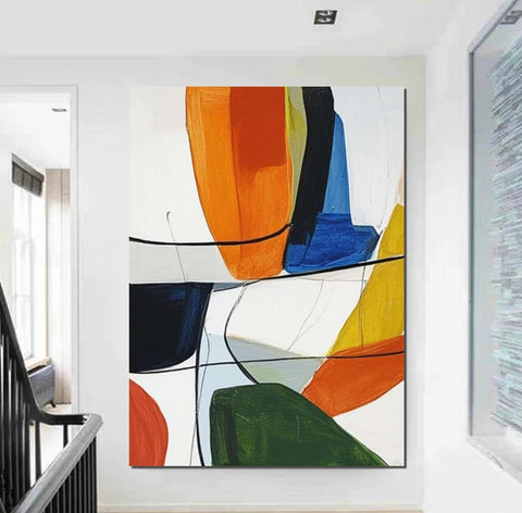 Large Abstract Paintings on Canvas, Large Painting for Sale, Hand Painted Canvas Art, Acrylic Paintings for Living Room-Paintingforhome