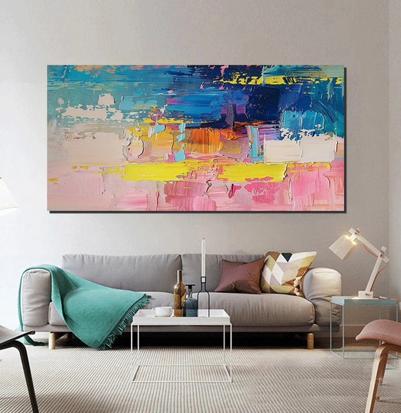 Abstract Wall Art for Bedroom, Modern Paintings for Living Room, Acrylic Painting on Canvas, Original Canvas Art, Simple Abstract Artwork-Paintingforhome