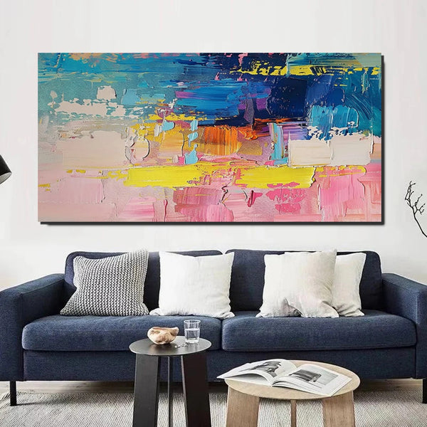 Abstract Wall Art for Bedroom, Modern Paintings for Living Room, Acrylic Painting on Canvas, Original Canvas Art, Simple Abstract Artwork-Paintingforhome