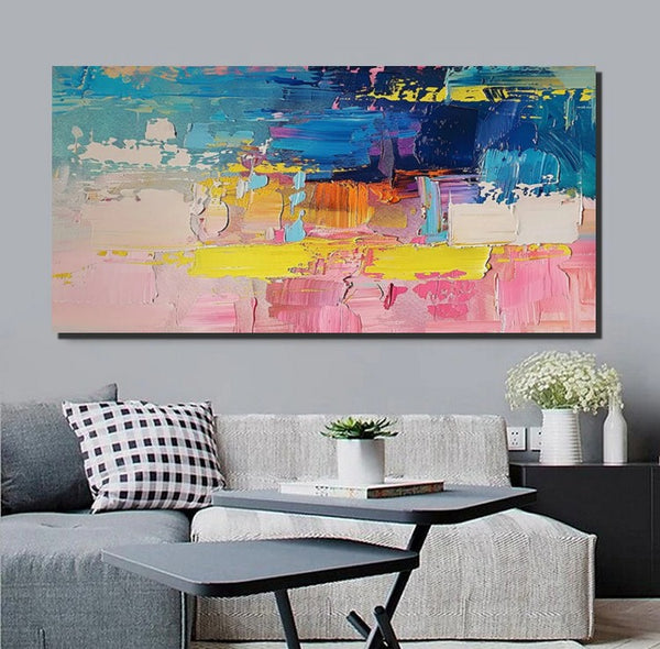 Abstract Wall Art for Bedroom, Modern Paintings for Living Room, Acrylic Painting on Canvas, Original Canvas Art, Simple Abstract Artwork-Paintingforhome