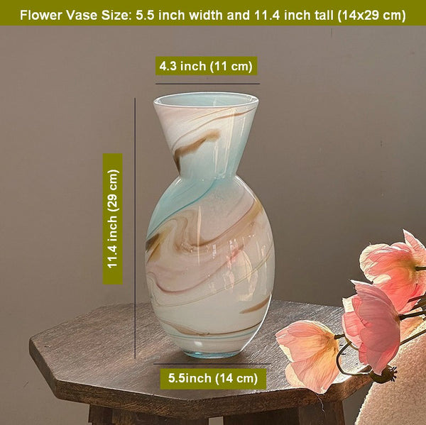 Flower Vases on Table, Handmade Glass Bud Vases, Vintage Small Glass Flower Vases, Water Holding Flower Vases-Paintingforhome