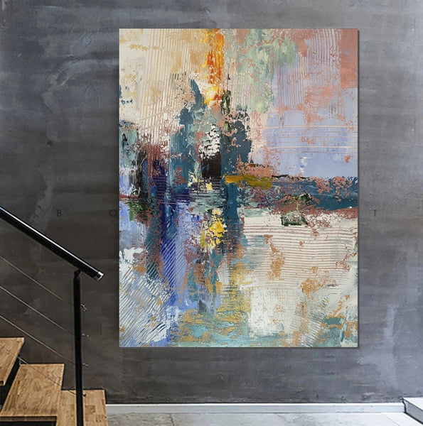 Living Room Acrylic Painting, Modern Wall Art Ideas for Dining Room, Large Canvas Painting, Contemporary Painting, Large Paintings for Bedroom-Paintingforhome