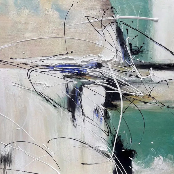 Abstract Acrylic Paintings for Living Room, Oversized Large Wall Art, Modern Contemporary Artwork, Buy Paintings Online, Heavy Texture Canvas Art-Paintingforhome