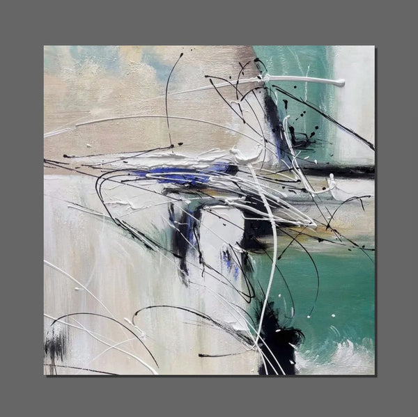 Abstract Acrylic Paintings for Living Room, Oversized Large Wall Art, Modern Contemporary Artwork, Buy Paintings Online, Heavy Texture Canvas Art-Paintingforhome