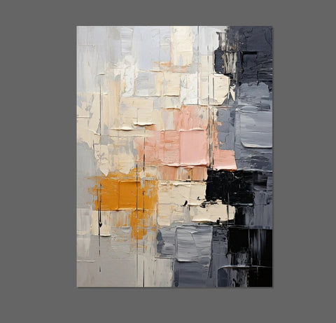 Living Room Wall Art Painting, Modern Contemporary Abstract Artwork, Palette Knife Paintings, Extra Large Acrylic Painting, Simple Modern Art-Paintingforhome