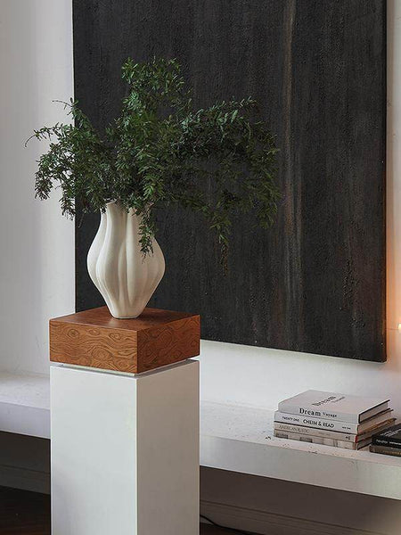 Unique Handmade Modern Flower Vase, Large Porcelain Vases for Modern Home Decor, Centerpiece Ceramic Bouquet Vases, Contemporary Vases on Dining Table-Paintingforhome