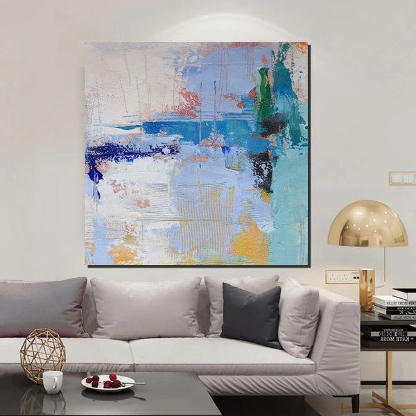 Bedroom Acrylic Painting, Simple Painting Ideas, Contemporary Art Painting, Living Room Wall Painting, Extra Large Canvas Painting, Modern Paintings-Paintingforhome