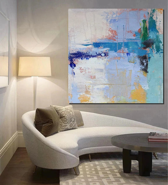 Bedroom Acrylic Painting, Simple Painting Ideas, Contemporary Art Painting, Living Room Wall Painting, Extra Large Canvas Painting, Modern Paintings-Paintingforhome