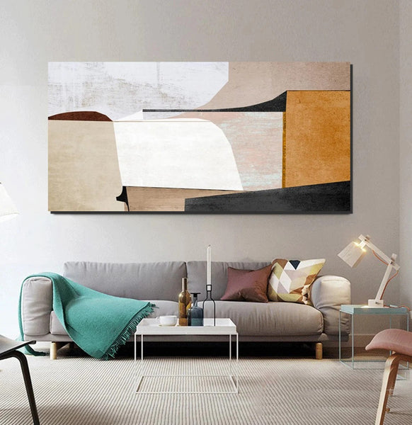 Simple Abstract Art, Original Acrylic Paintings, Hand Painted Canvas Art, Modern Paintings for Bedroom, Modern Living Room Art Ideas, Buy Art Online-Paintingforhome