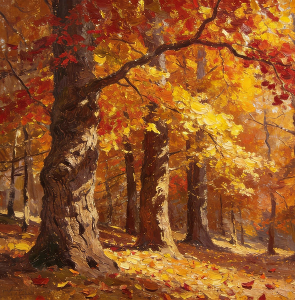 Hand Painted Canvas Art, Autumn Forest Splendor, Canvas Wall Art Paintings, Landscape Canvas Paintings, Original Oil Paintings, Canvas Paintings for Sale-Paintingforhome