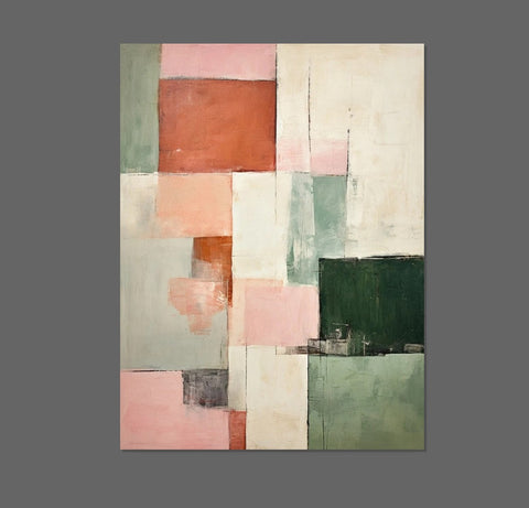 Modern Abstract Art for Bedroom, Hand Painted Wall Painting, Abstract Acrylic Wall Painting, Extra Large Paintings for Living Room, Simple Painting Ideas-Paintingforhome