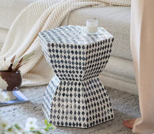 Small End Table, Modern Side Table, Bedside Small Side Table, Contemporary Bedside Table, Shell Small Sofa Side Table, Portable Casual Side Table, Creative Coffee Table, Contemporary Side Table-Paintingforhome
