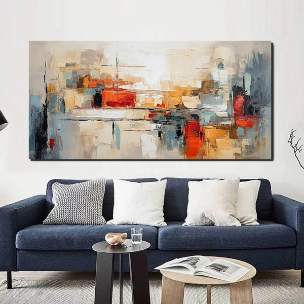 Original Abstract Art, Hand Painted Canvas Art, Modern Paintings for Living Room, Canvas Paintings for Bedroom, Heavy Texture Paintings-Paintingforhome