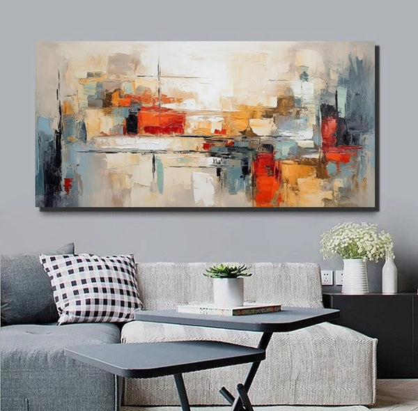 Original Abstract Art, Hand Painted Canvas Art, Modern Paintings for Living Room, Canvas Paintings for Bedroom, Heavy Texture Paintings-Paintingforhome