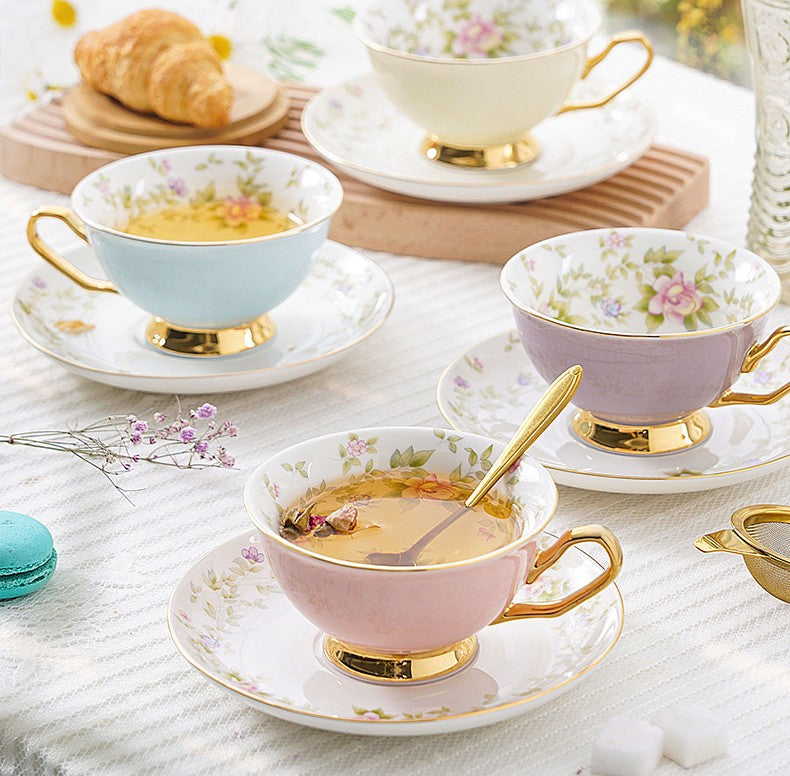 Elegant Ceramic Coffee Cups, Beautiful British Tea Cups, Unique Tradit –  Paintingforhome