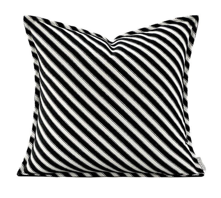 Modern Pillows for Couch, Black and White Stripe Modern Pillows, Decorative Throw Pillows for Living Room, Modern Sofa Pillows-Paintingforhome