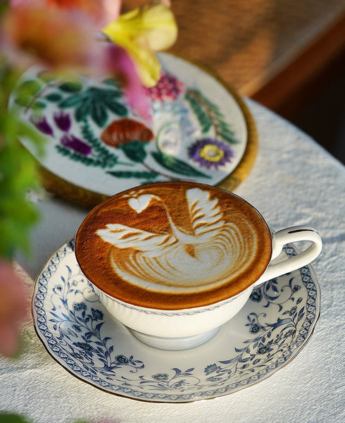 Classic British Tea Cups, Elegant Tea Cup With Saucer, Traditional Tea Cup Set, Porcelain Tea Cups, Floral Tea Cup Set, Ceramic Tea Cup with Saucer, Tea Cup Set, Vintage Tea Cup Set, Modern Ceramic Cups-Paintingforhome