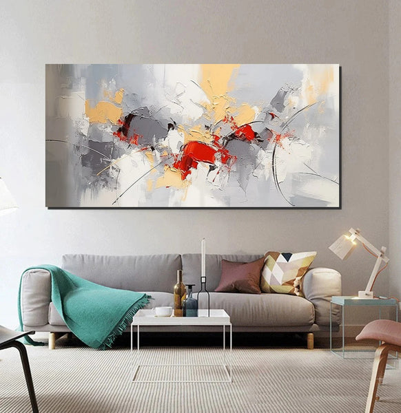Hand Painted Canvas Art, Modern Paintings for Bedroom, Modern Living Room Art Ideas, Buy Art Online, Simple Abstract Art, Original Acrylic Paintings-Paintingforhome
