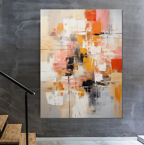 Bedroom Acrylic Painting, Simple Painting Ideas, Living Room Wall Painting, Extra Large Canvas Painting, Modern Paintings, Contemporary Art Painting-Paintingforhome