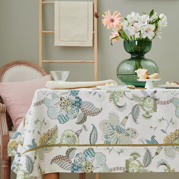 Rustic Table Covers for Kitchen, Large Rectangle Tablecloth for Dining Room Table, Country Farmhouse Tablecloth, Square Tablecloth for Round Table-Paintingforhome