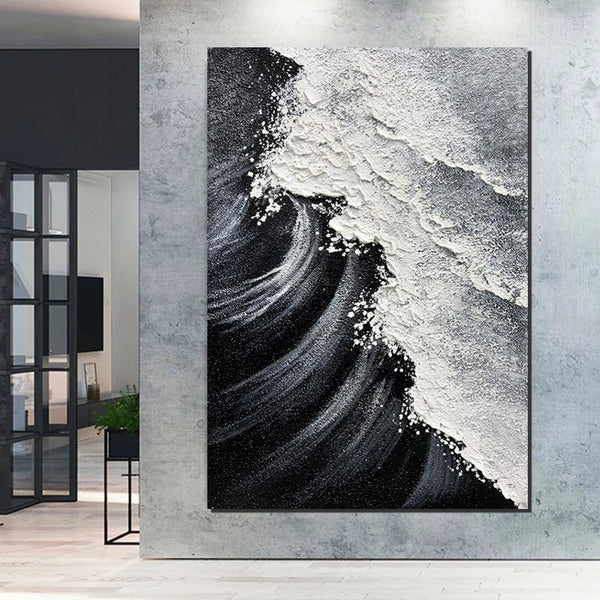 Heavy Texture Acrylic Paintings, Canvas Painting Ideas for Bedroom, Large Abstract Canvas Paintings, Hand Painted Wall Painting-Paintingforhome